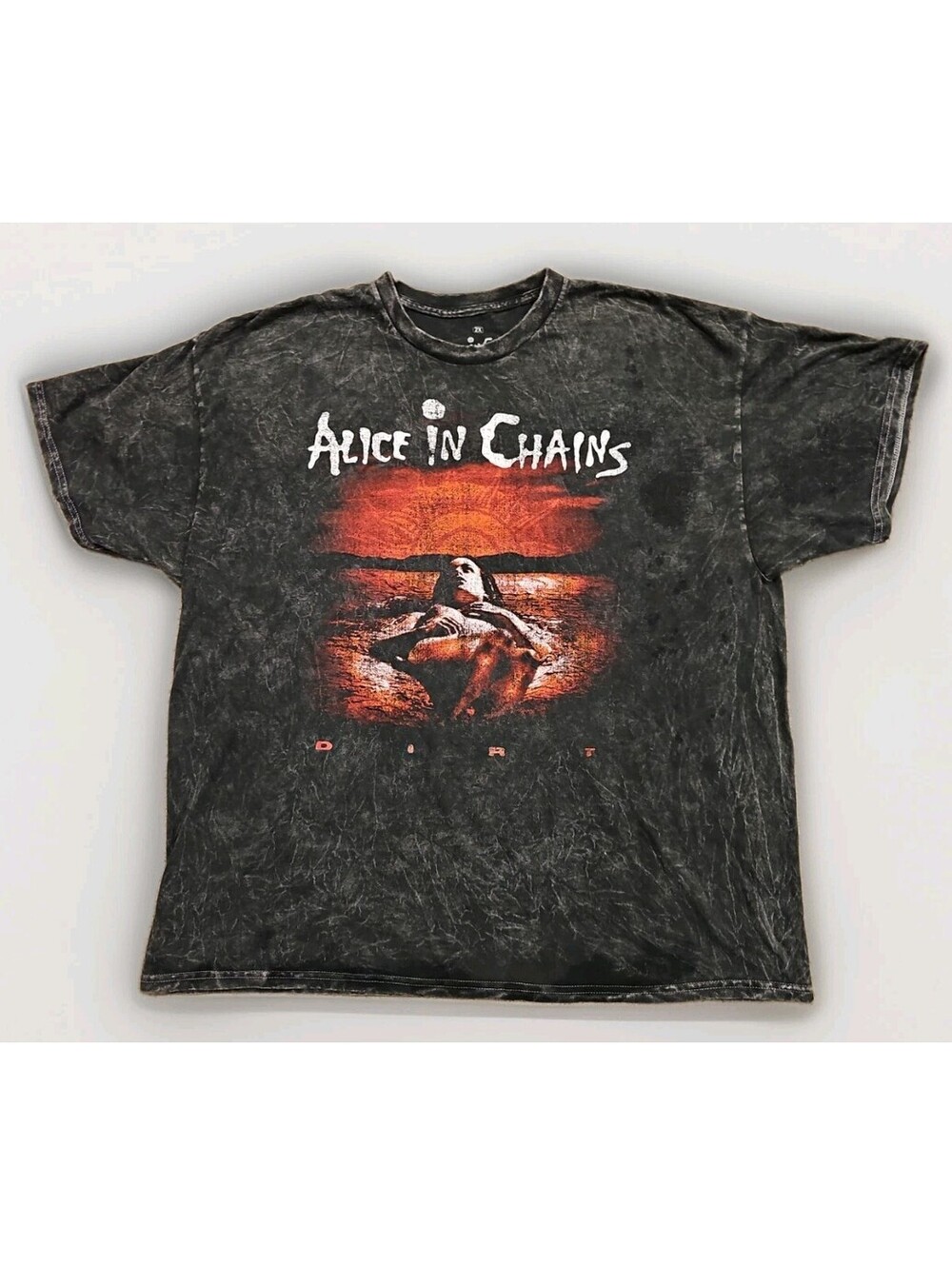 Alice In Chains Dirt Est 1987 Heavy Metal Band Mineral Wash Tee Size 2X (151)